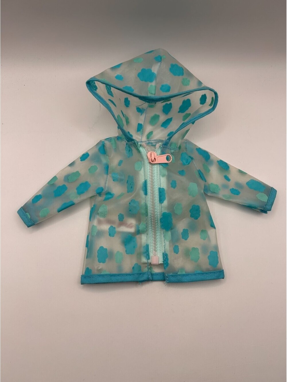 Glitter Girls Doll Raincoat 14 in Clear Attached Hood